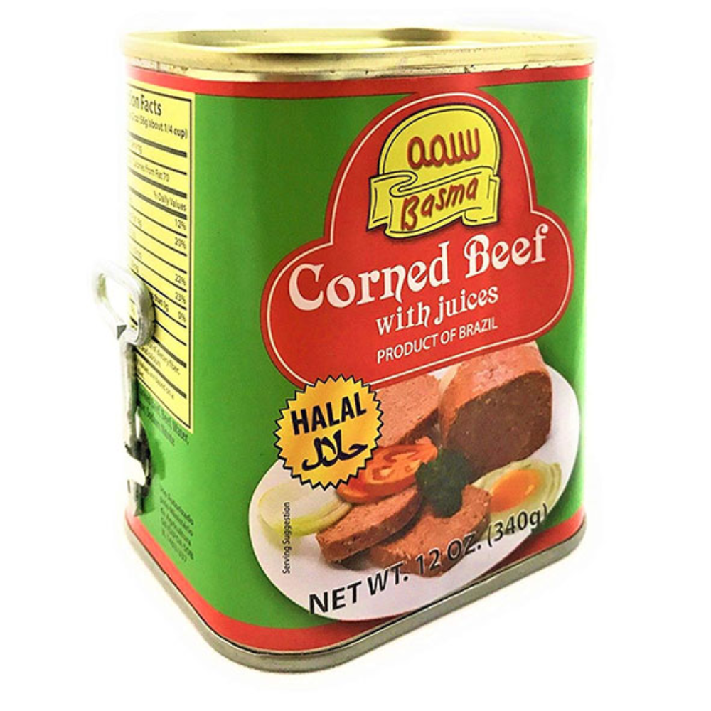 Basma – Halal Corned Beef with Juices – 12 oz