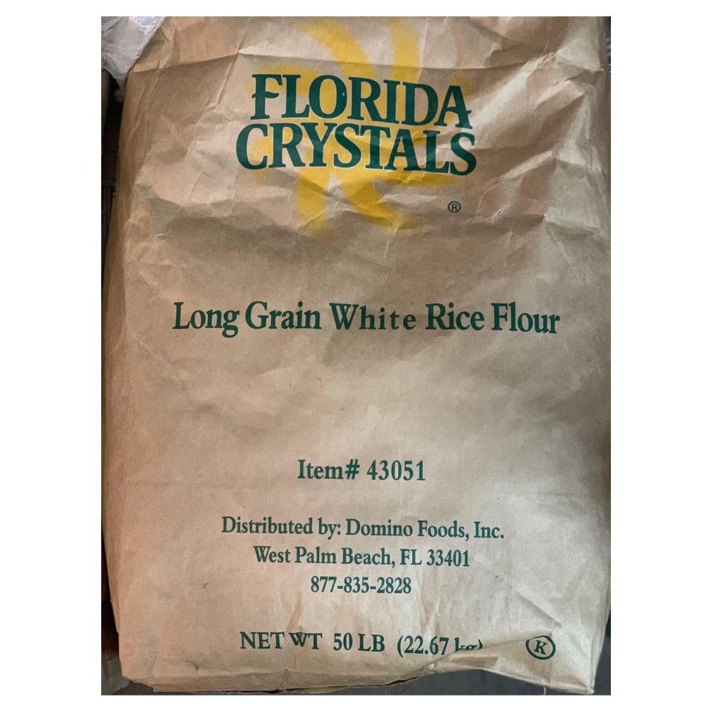 Florida Crystals – Long Grain White Rice Flour – 50 lbs