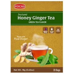 Pocas – Honey Ginger Tea – Green Tea Flavor