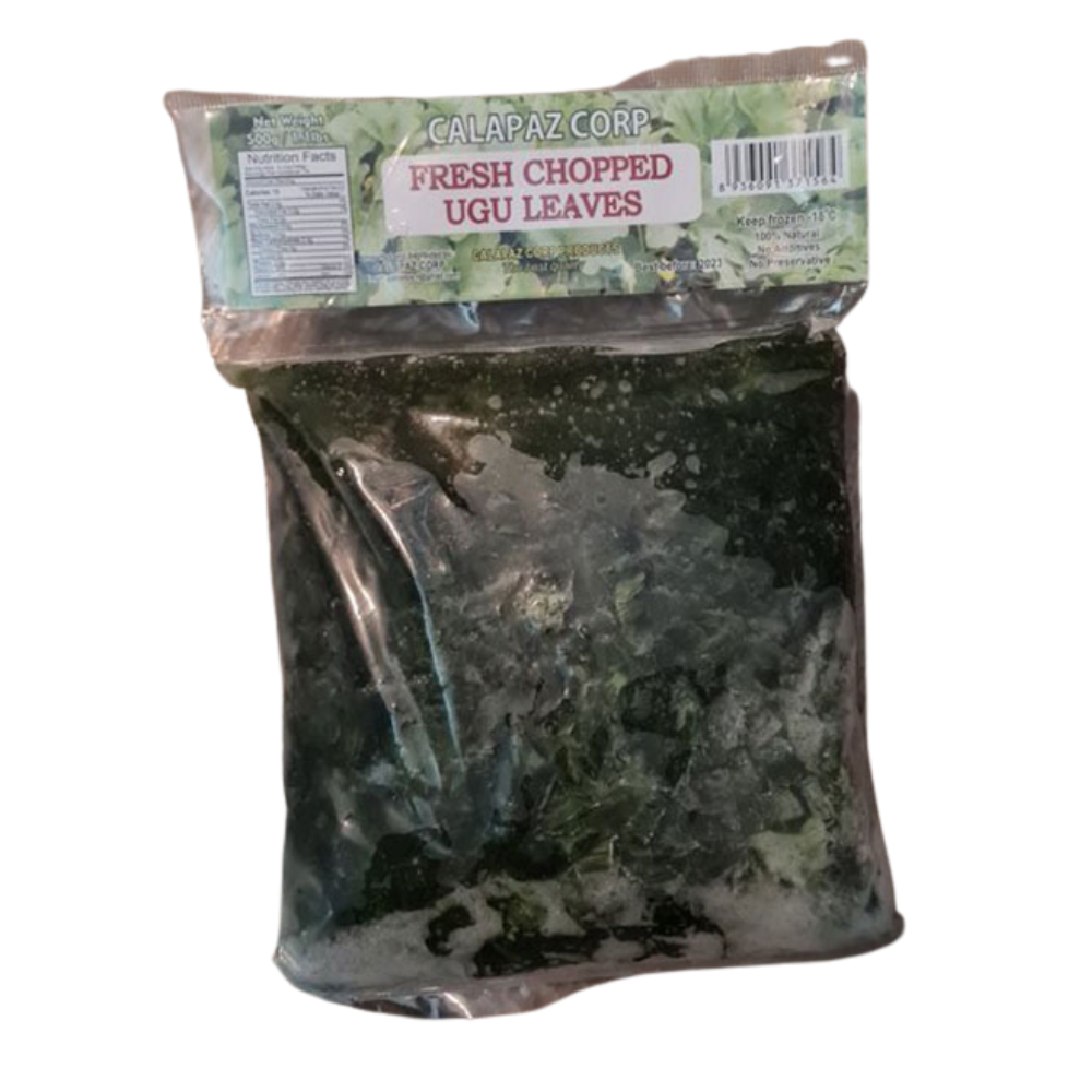 Calapaz Frozen Jute (Ugu) Leaves Minced - 1lbs