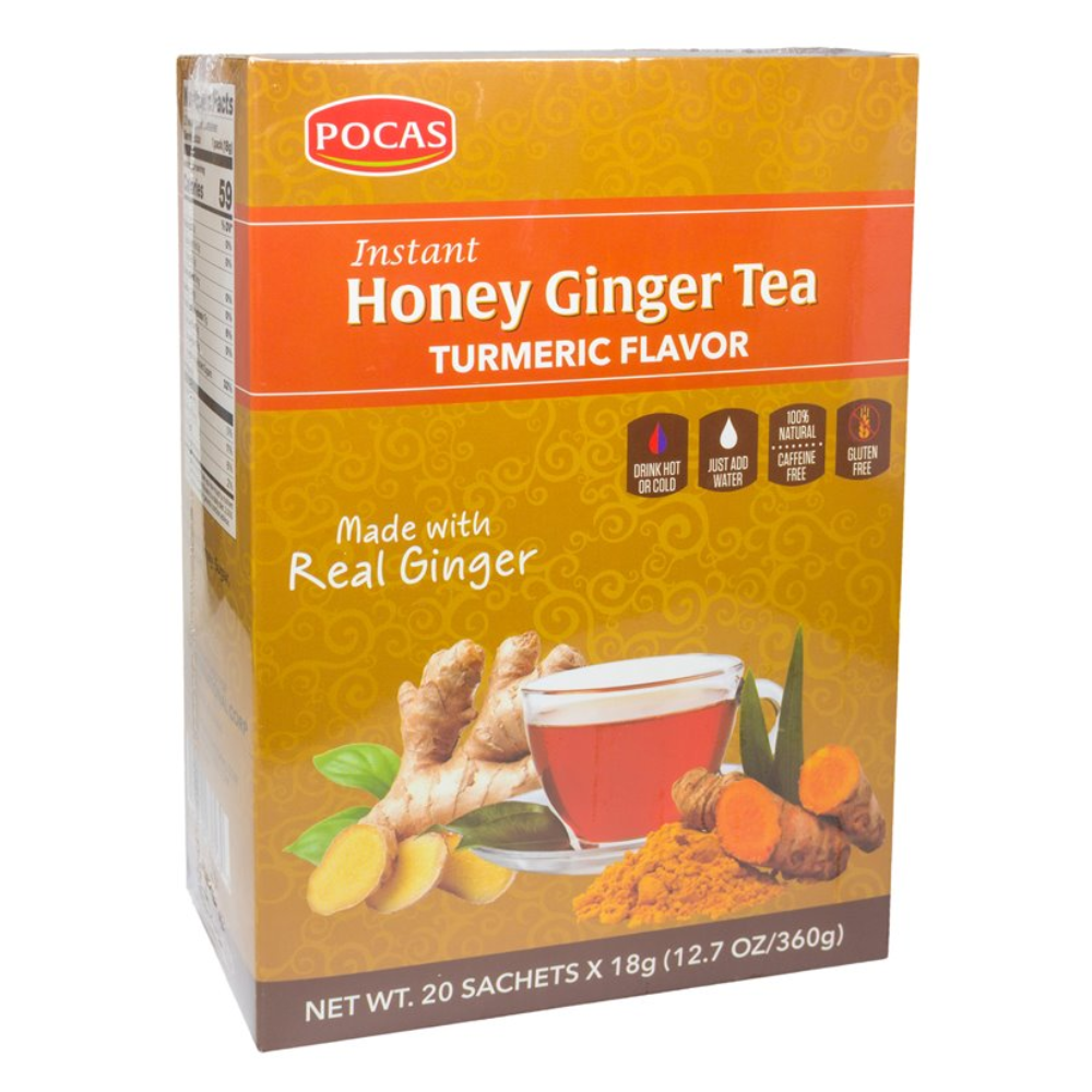 Pocas – Honey Ginger Tea – Tumeric Flavor