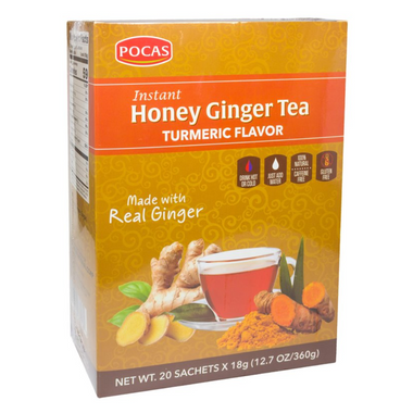 Pocas – Honey Ginger Tea – Tumeric Flavor