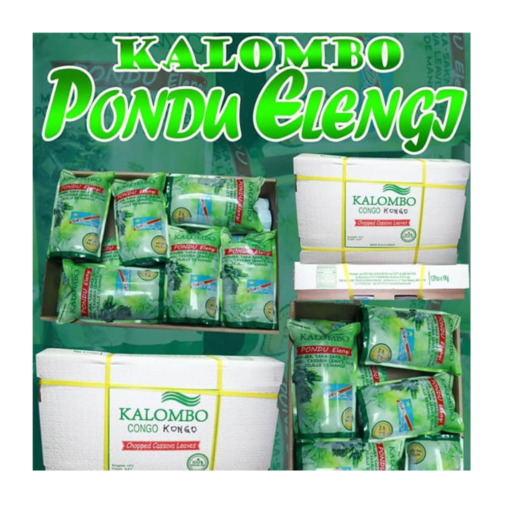 Kalombo - Frozen Cassava Leaves - 1kg