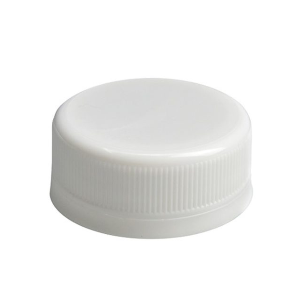 Screw Cap Round White Plastic