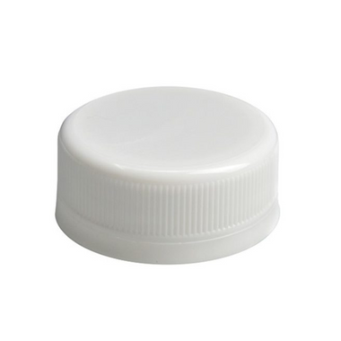 Screw Cap Round White Plastic