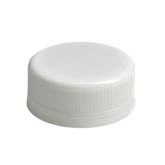 Screw Cap Round White Plastic