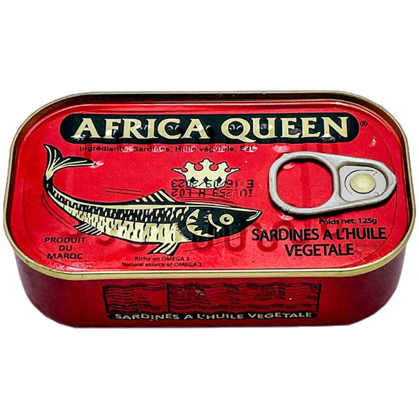 Africa Queen - Sardines in Vegetable Oil - 125g